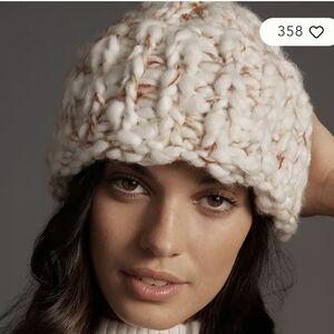 Anthropologie Chunky Knit Hat